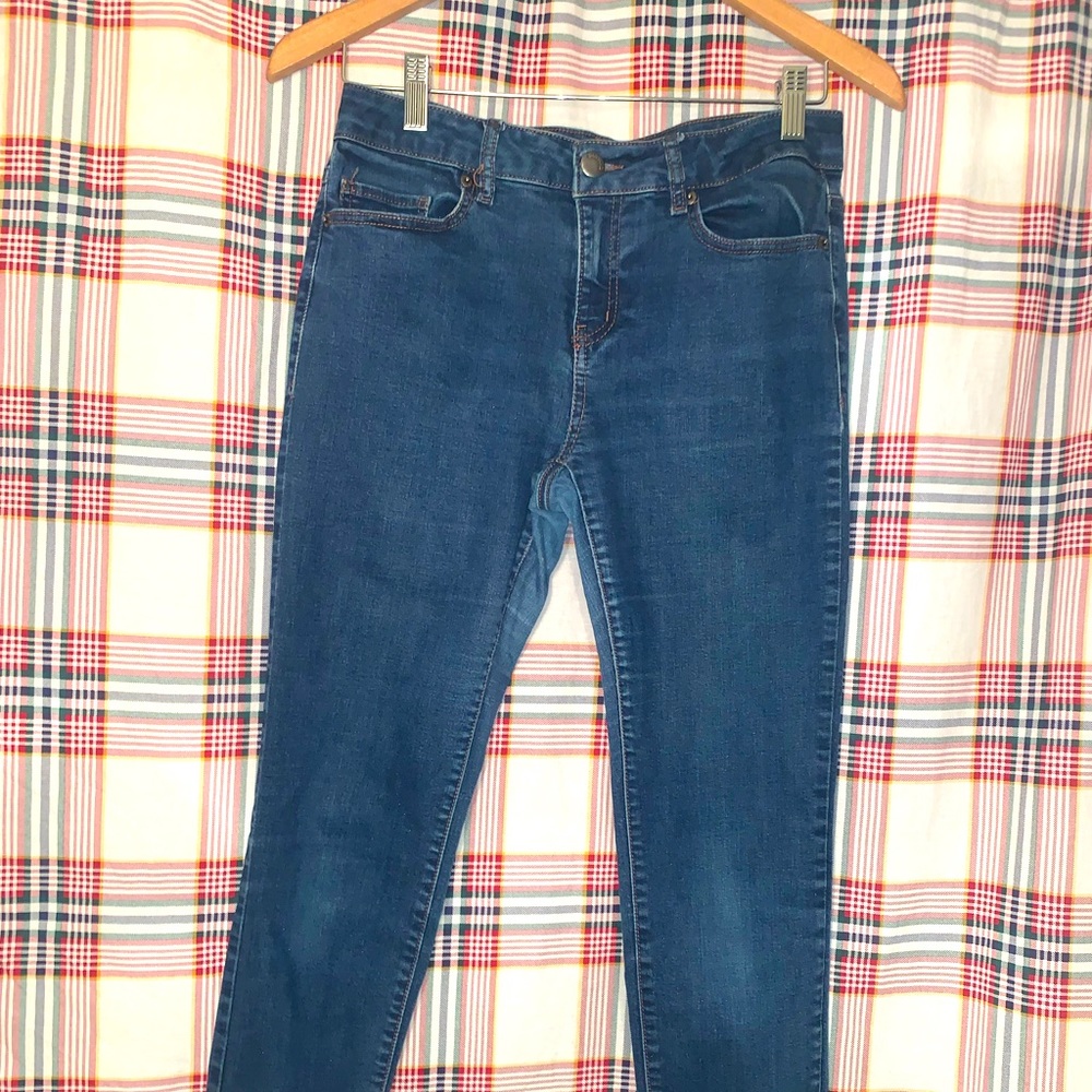 BONGO SIZE 10 SKINNY CROP DARK WASH JEANS